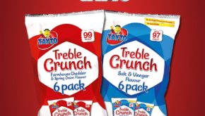 The Tayto treble crunch range is expanding with the new salt & vinegar flavour