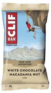 Each Clif Bar contains 4-5gm of fibre and is a source of protein
