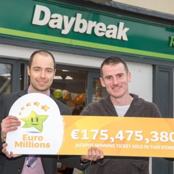 Thomas Gilligan, Musgrave Business Development Manager and Les Reilly, Daybreak Naul store owner