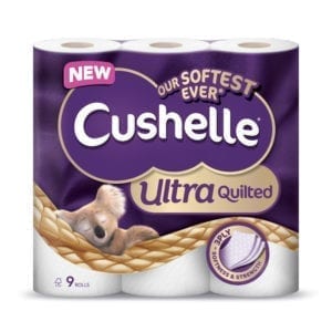 Cushelle is the number one branded toilet tissue in Ireland