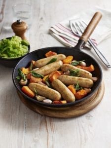 Six Pork, Squash & Sage Sausages (€3.50, 360g) are a new addition to the Slimming World range, exclusive to Iceland in Ireland