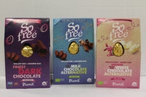 So Free Easter Eggs are dairy-free, wheat and gluten-free, organic and suitable for vegans