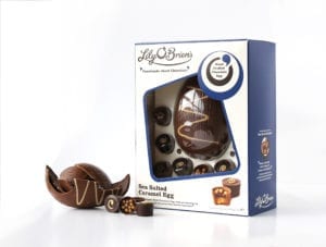 Lily O’Brien’s Sea Salted Caramel Egg (RRP: €15) combines milk chocolate with a drizzle of caramel, pinch of sea salt and infusion of white chocolate