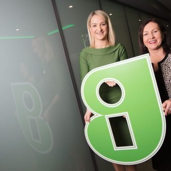 Minister Helen McEntee with Brid O’Connell, CEO of Guaranteed Irish