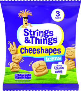 Strings & Things Cheeshapes Icons contain real cheese pieces in emoji shapes