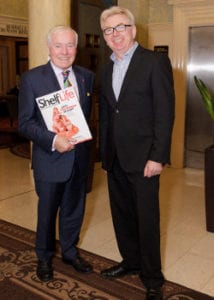 Feargal Quinn with ShelfLife publisher John McDonald in 2013