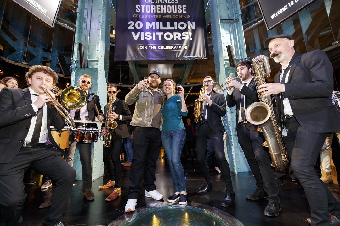 Maria Christian from New York became the twenty-millionth visitor to the Guinness Storehouse