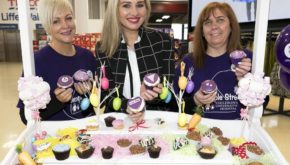 Broadcaster Anna Daly pictured at Tesco Liffey Valley alongside Tesco colleagues Linda Barry and Noeleen Walker, who hosted a Great Irish Bakein aid of Temple Street Children's Hospital