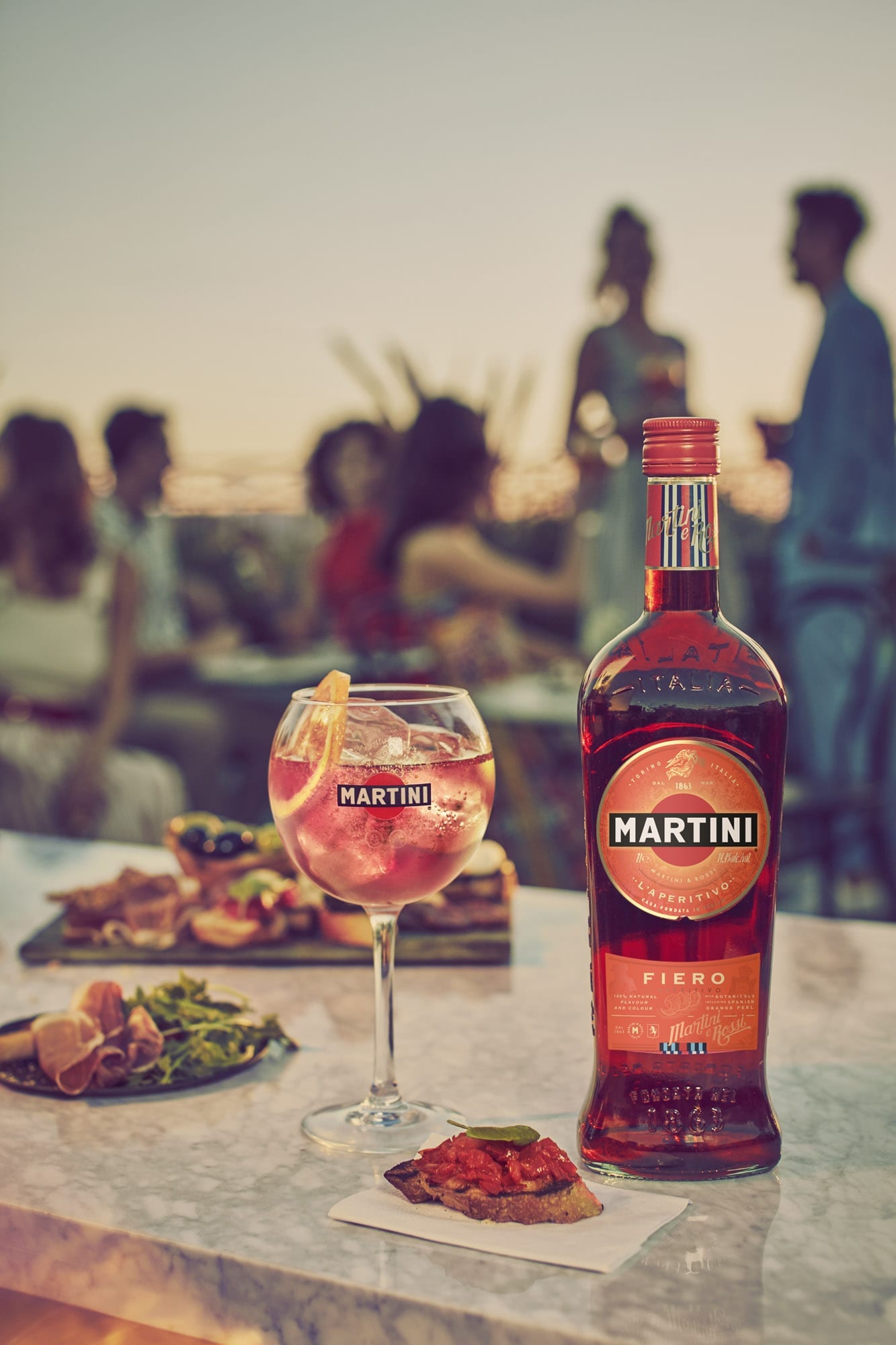 With a zesty, bitter-sweet orange flavour, Martini Fiero has been designed specifically to pair with tonic water for the new modern aperitivo occasion