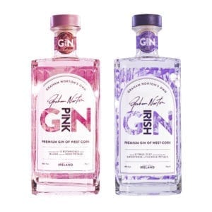 Both Graham Norton’s Own Gins are made from a combination of 12 botanicals including angelica, fuchsia flowers, orris roots, rose hip, basil and liquorice root