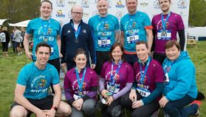 The team from the National Lottery at the third annual IGBF Grocers Fun Run in Phoenix Park, Dublin