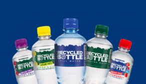 Deep RiverRock's labelling has been redesigned to reflect the ambitious new recycled bottle project