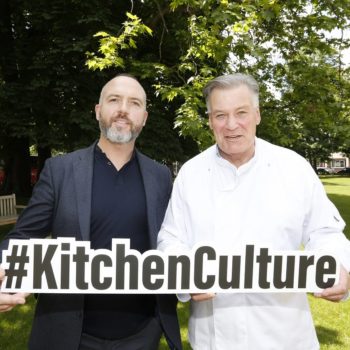 Dylan McGrath and Derry Clarke promote a new initiative aimed at transforming "kitchen culture" in Ireland's food businesses