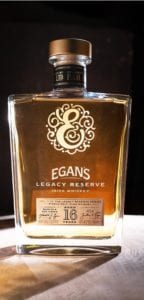 Egan's Legacy Reserve II is a 16-year old single malt which has been aged in bourbon barrells and finished in banyuls casks 