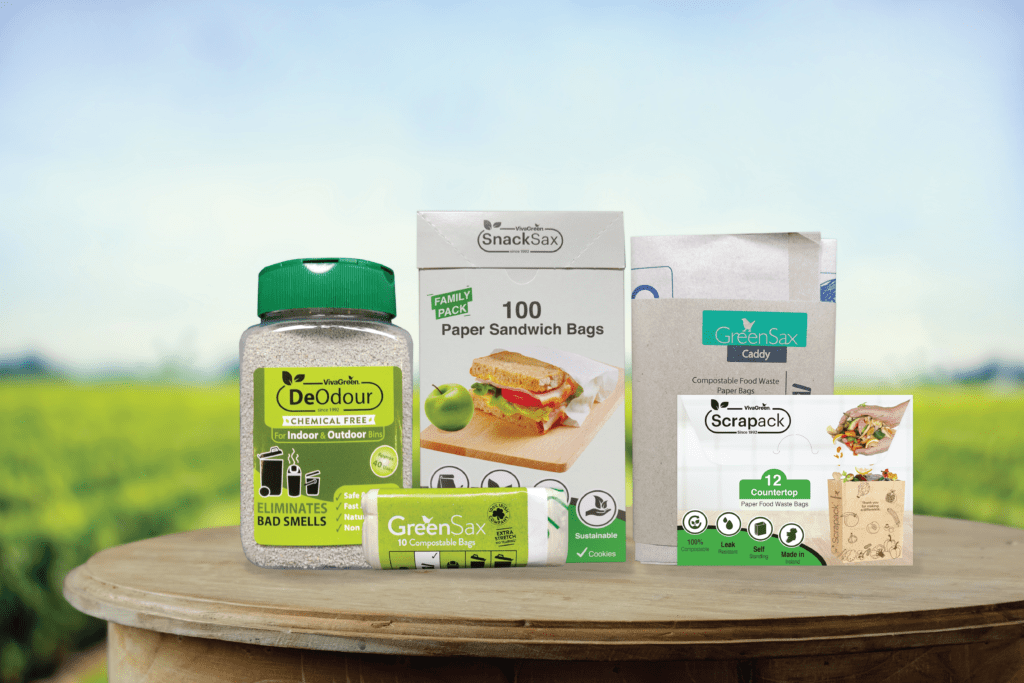 VivaGreen’s GreenSax range was one of the first compostable bag products to hit the shelves in Ireland