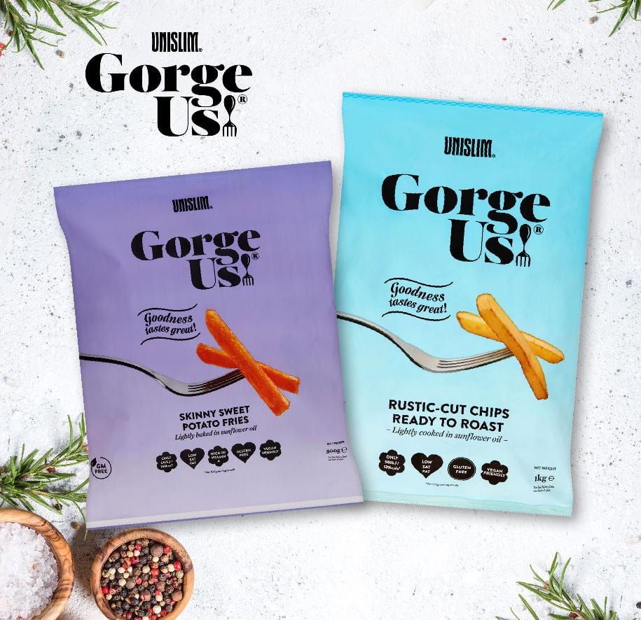Unislim Gorge Us Rustic Cut Chips and Skinny Sweet Potato Fries are both great options for tasty mealtimes for health-conscious shoppers