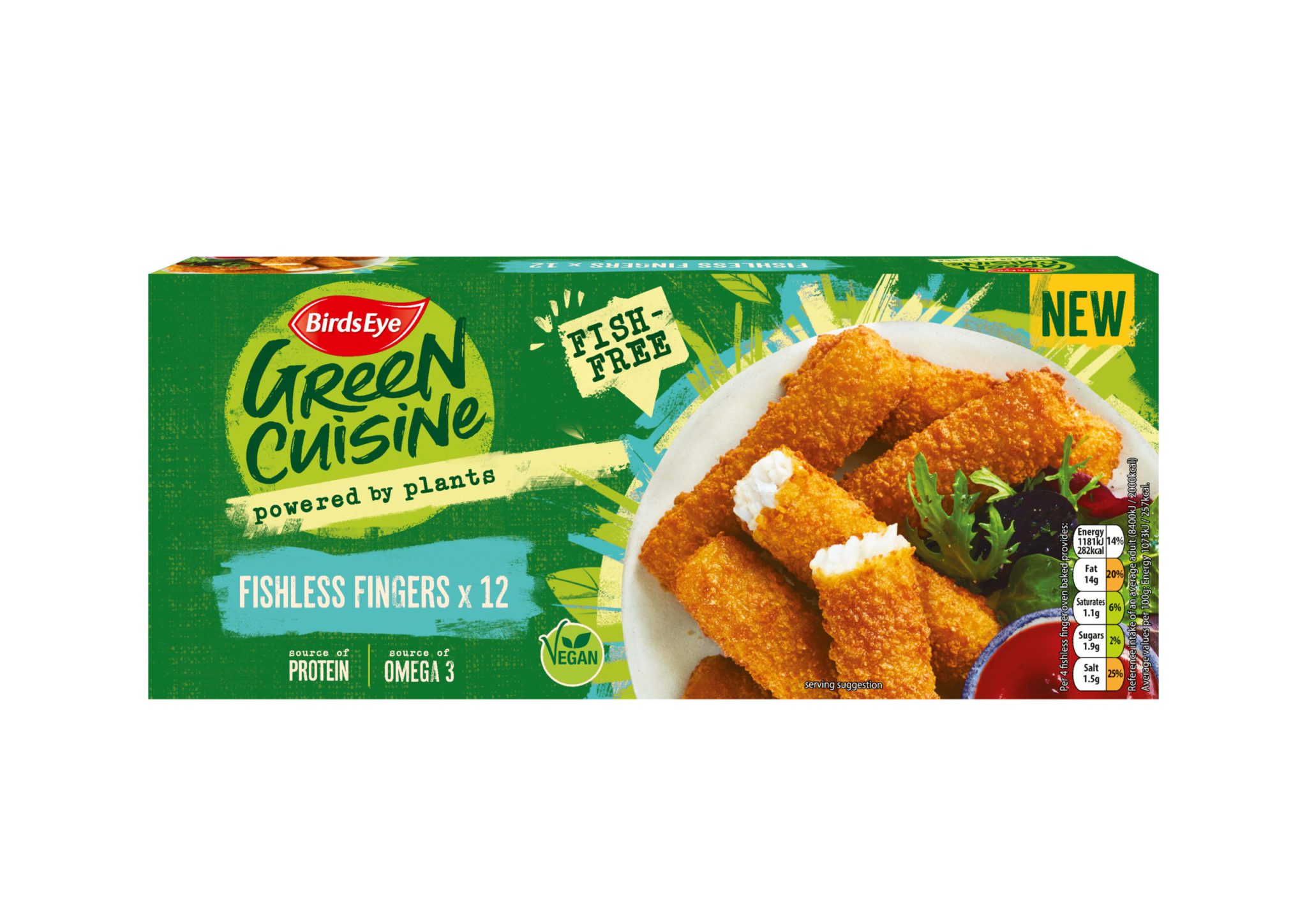 Birds Eye 12 Green Cuisine Fishless Fingers 336g 5000116126026 (2) Shelflife Magazine