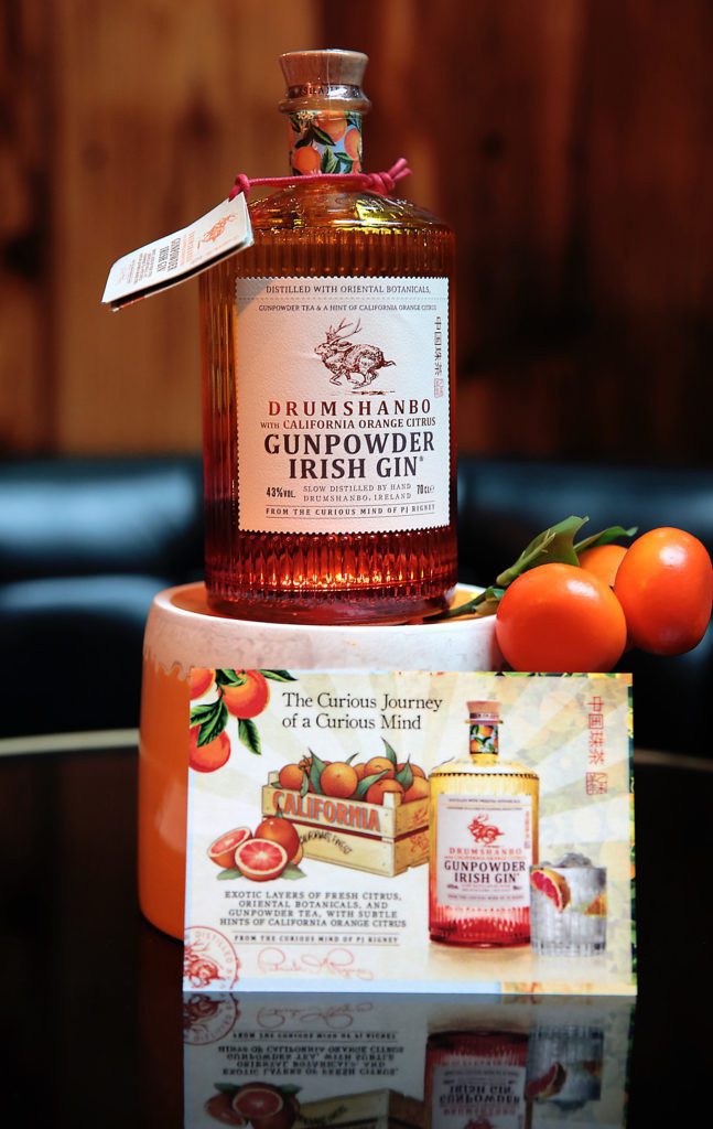 Drumshanbo Gunpowder option Irish Magazine launches Orange Citrus Gin - California Shelflife new