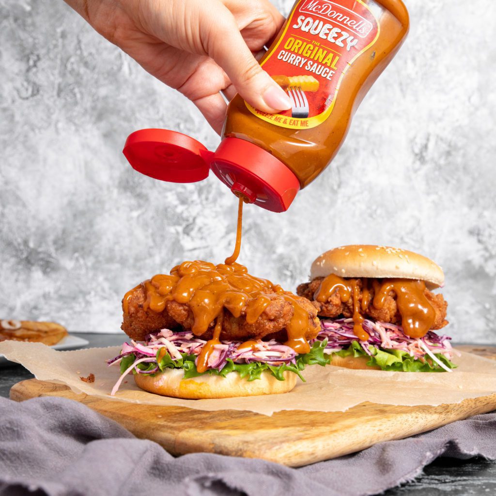 McDonnells Squeezy Original Curry Sauce means you’re only ever one squeeze away from curry heaven