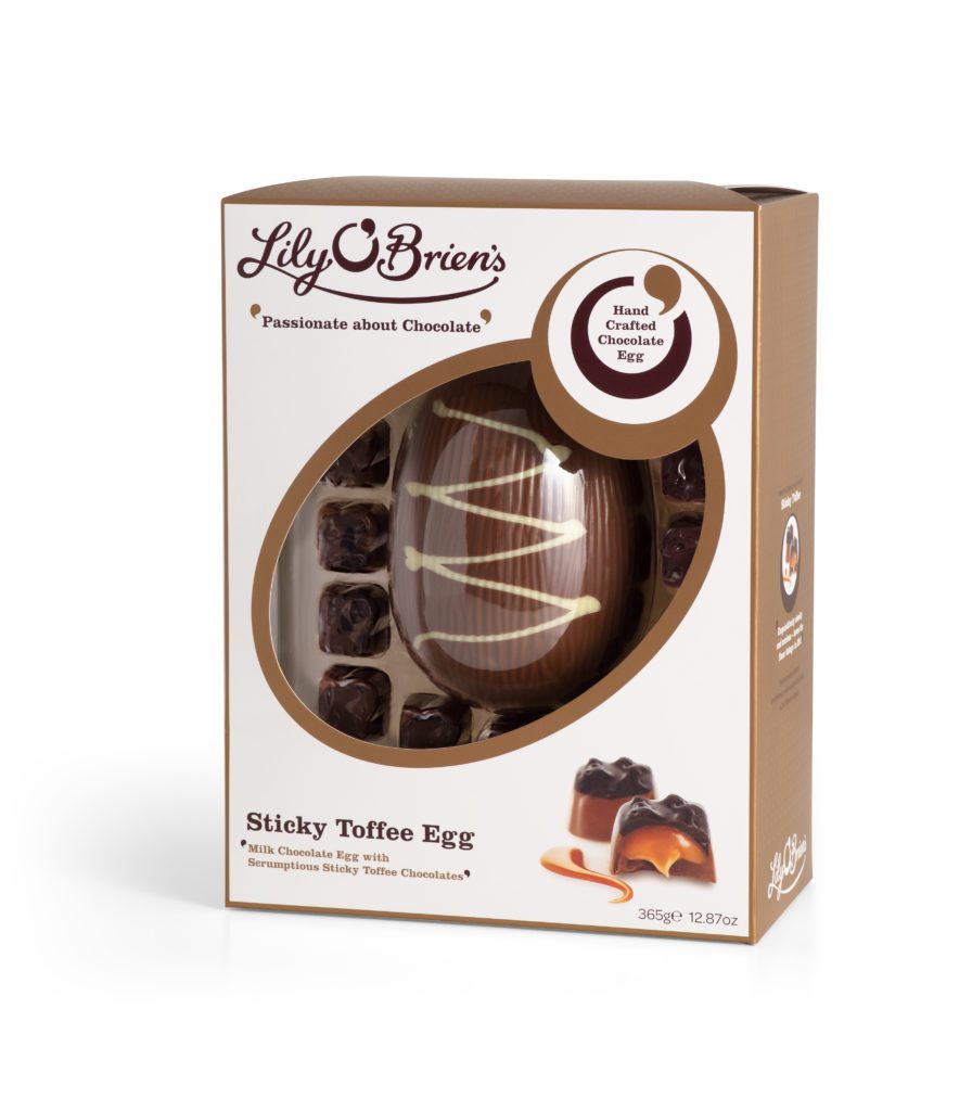 Luxurious and moreish, Lily O’Brien’s Sticky Toffee Egg is the ultimate indulgent chocolate treat – ideal for spoiling someone special this Easter