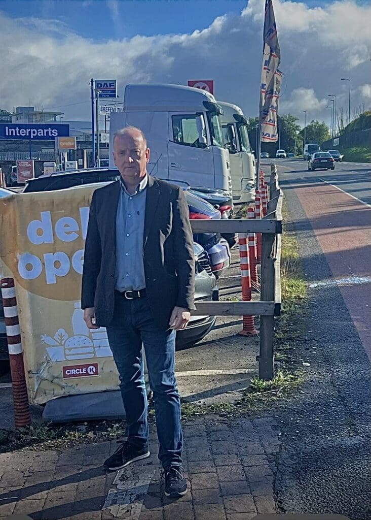 Tony Gallagher pictured on his recent visit to Ireland’s North Leinster